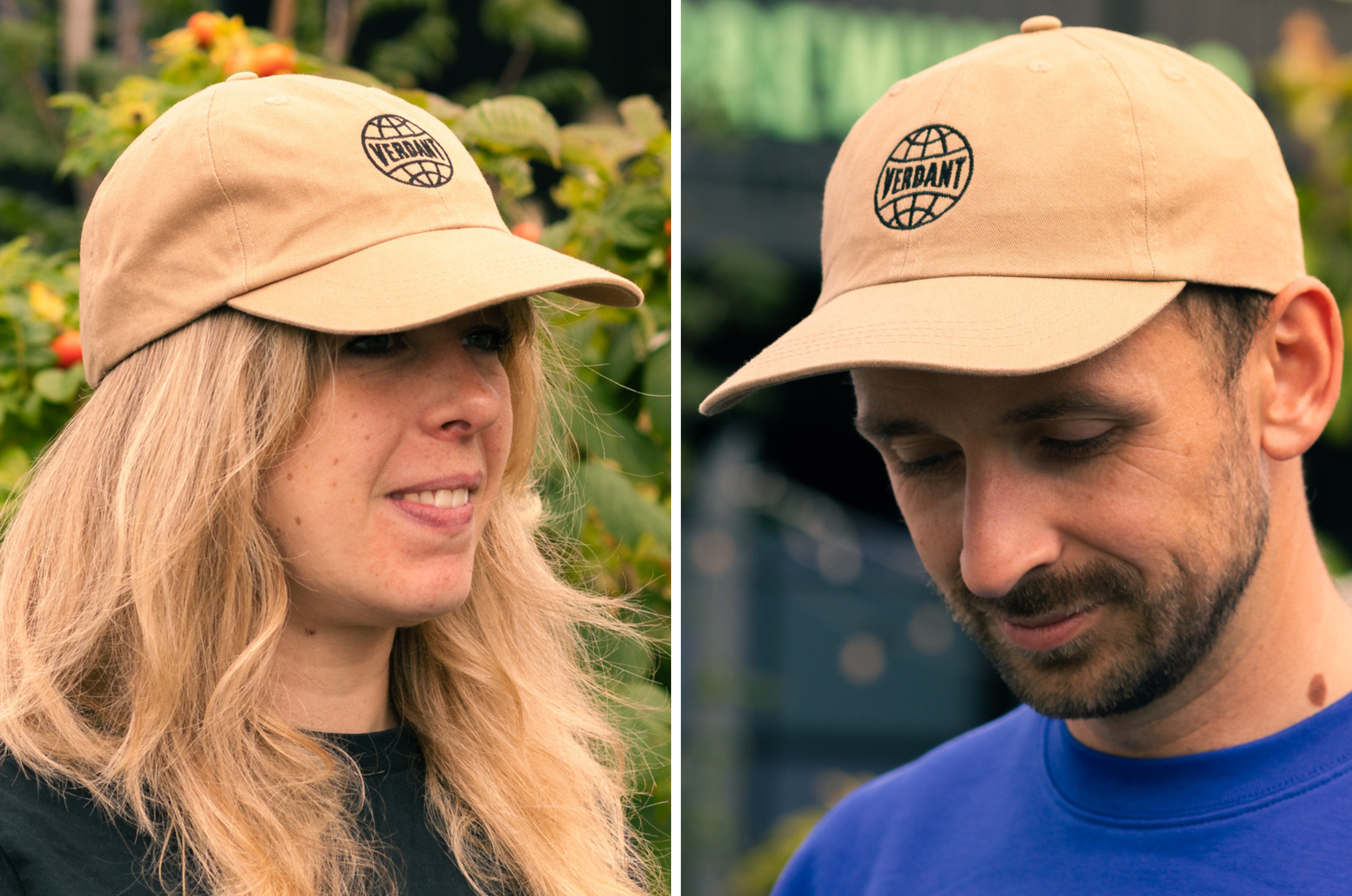 Globe Logo Baseball Cap - Beige