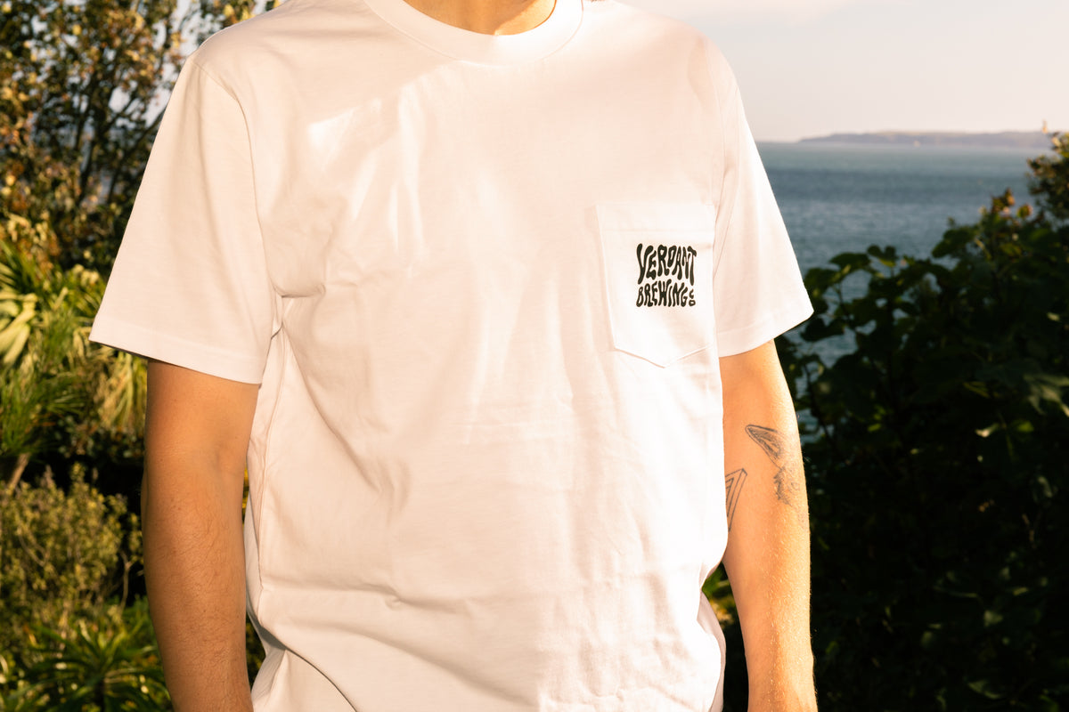 Back to Nature - Peacebulb Pocket T-Shirt - White