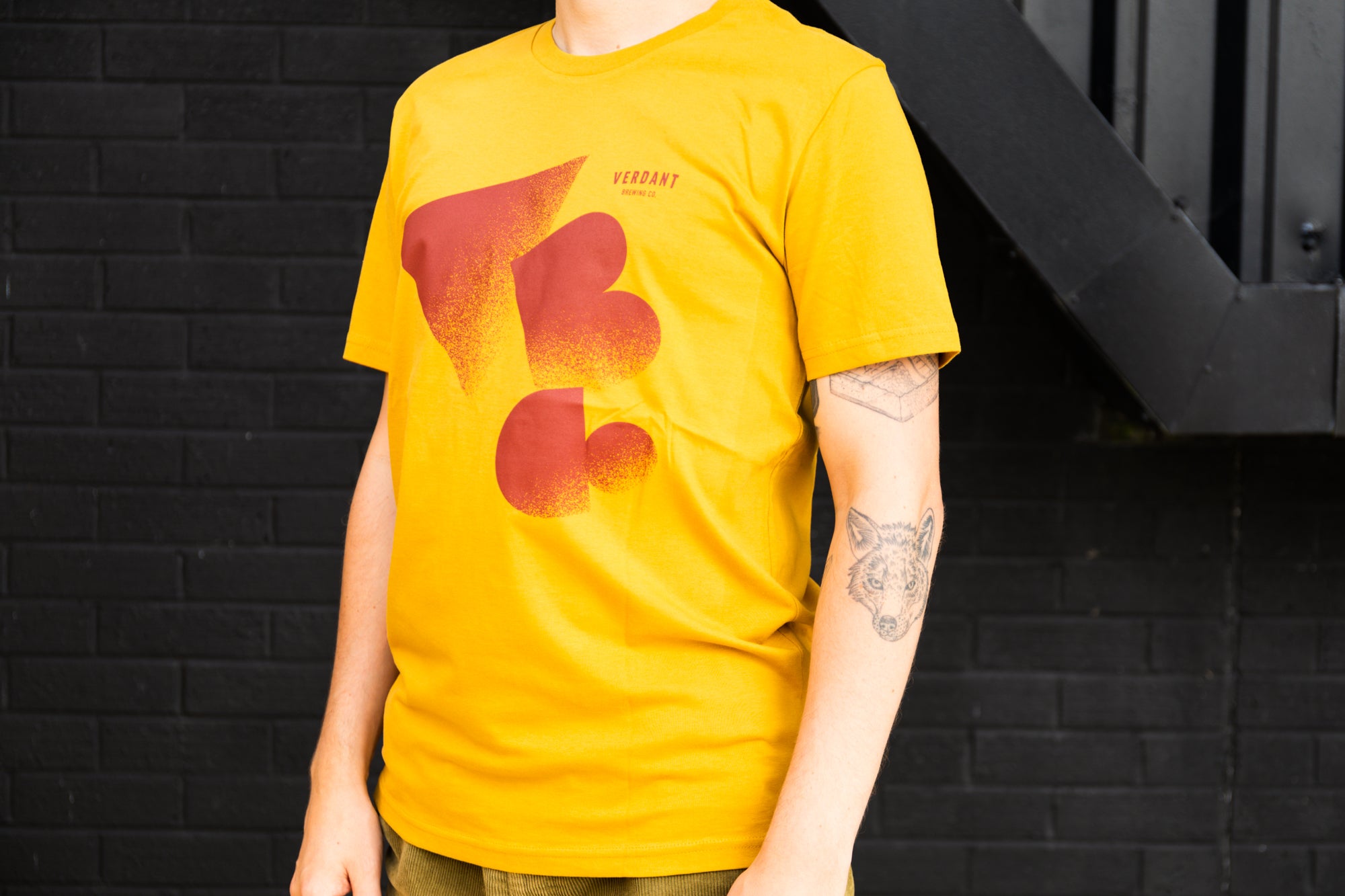 Verdant Logo T-Shirt - Mustard