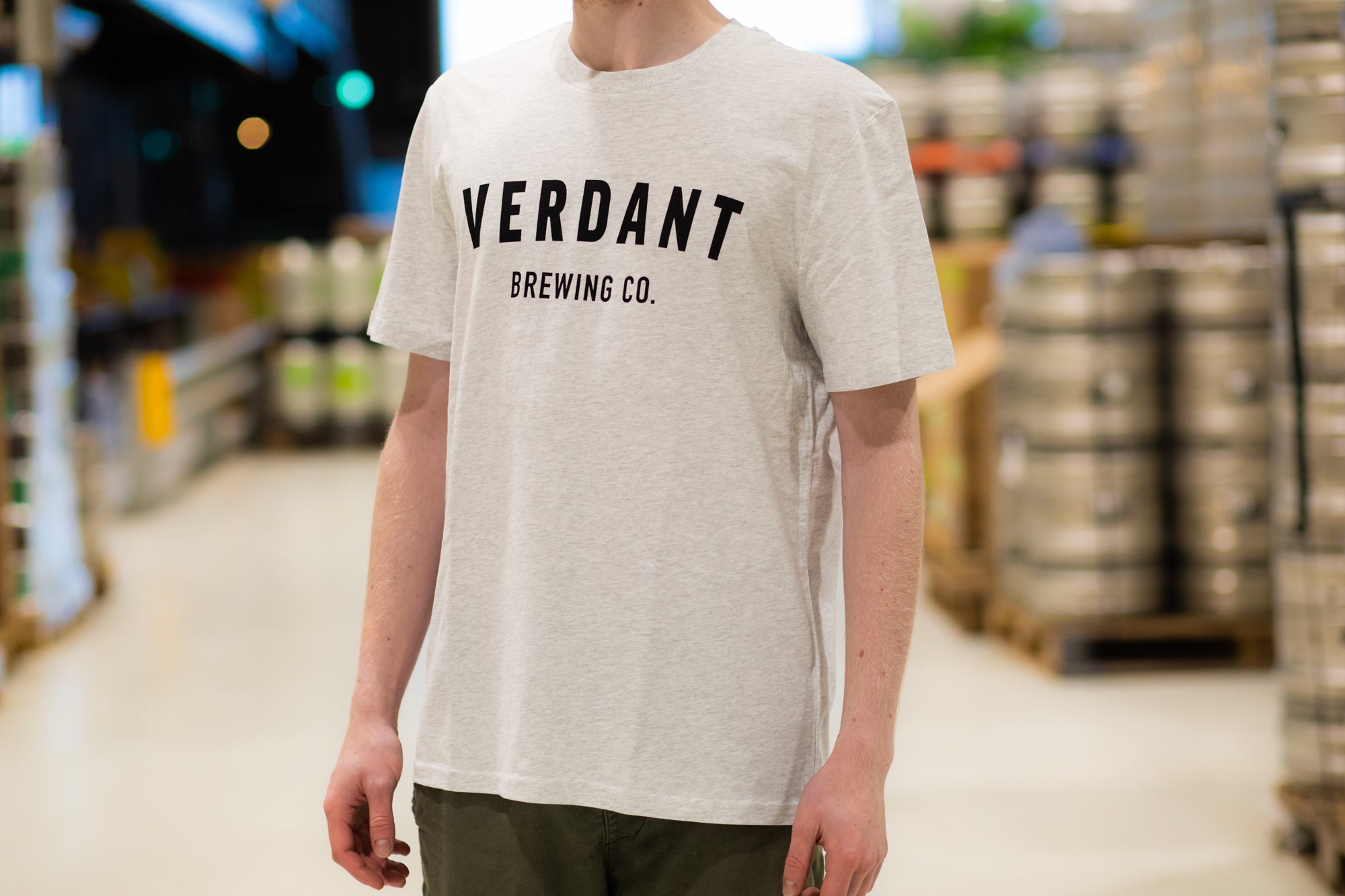 Classic Verdant Logo T-Shirt - Heather Grey
