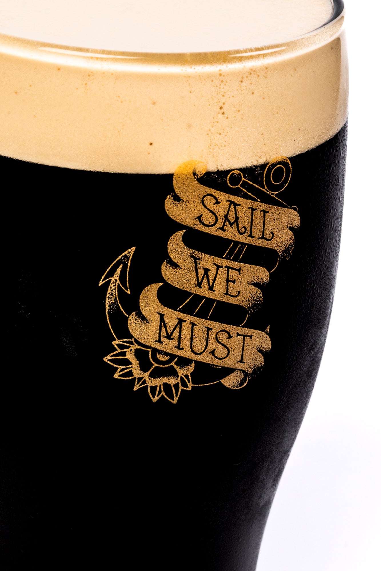 Sail We Must Pint Glass