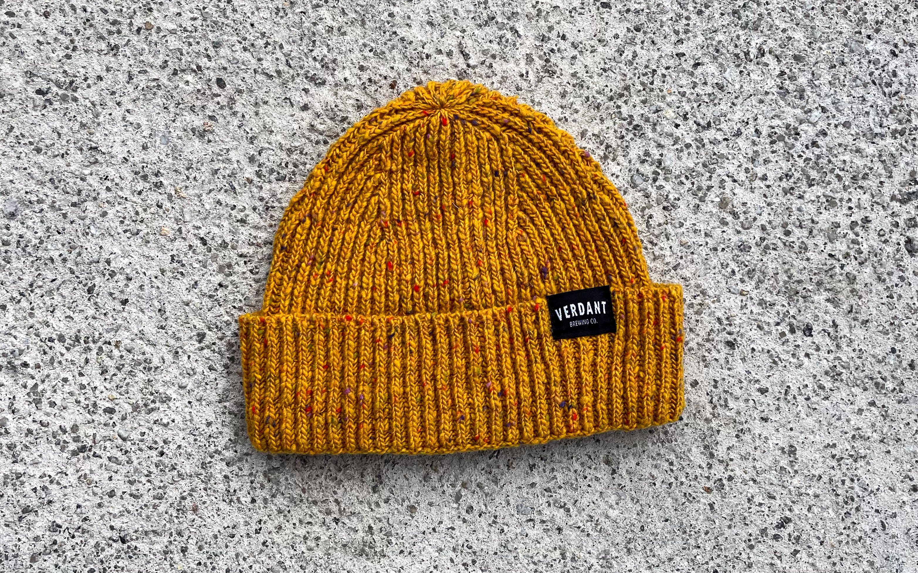 100% Donegal Merino Wool Verdant Beanie Hat