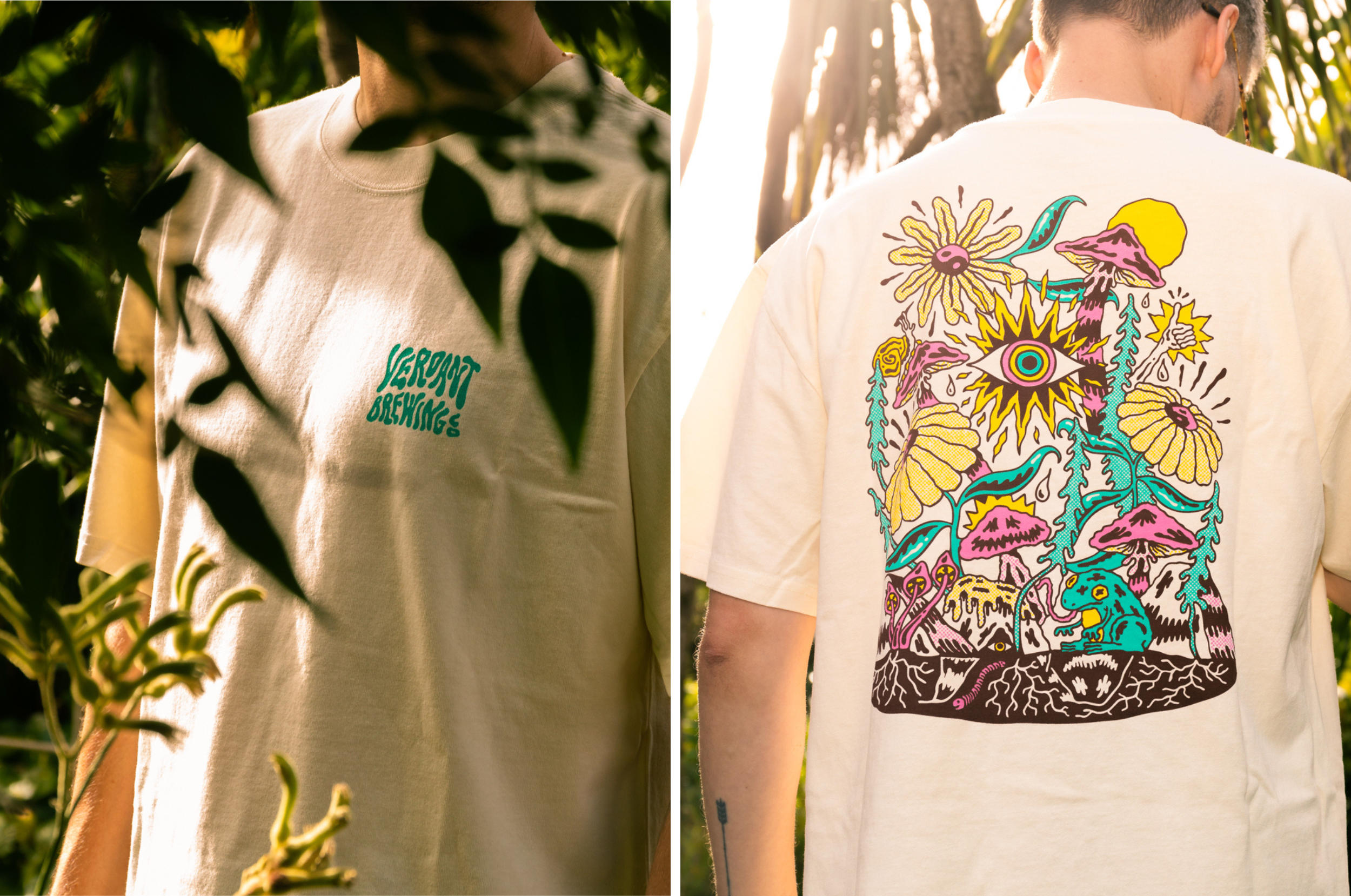 Back to Nature T-Shirt - Heavyweight Relaxed Fit - Faded Ecru