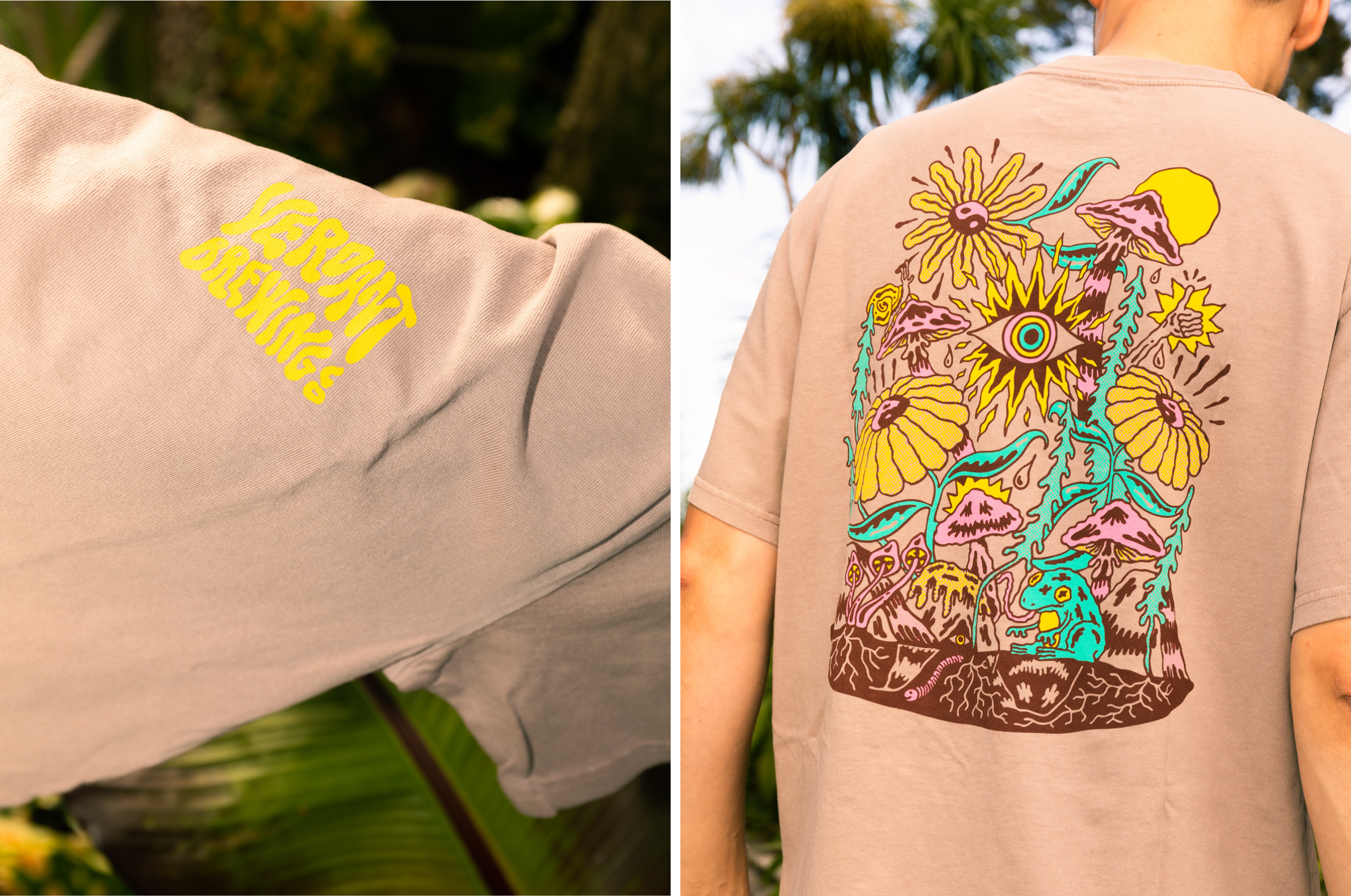 Back to Nature T-Shirt - Heavyweight Relaxed Fit - Faded Mushroom