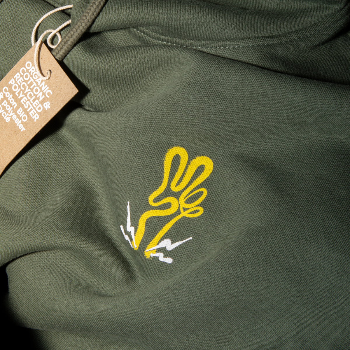 Khaki 'Create Dangerously' Hoodie