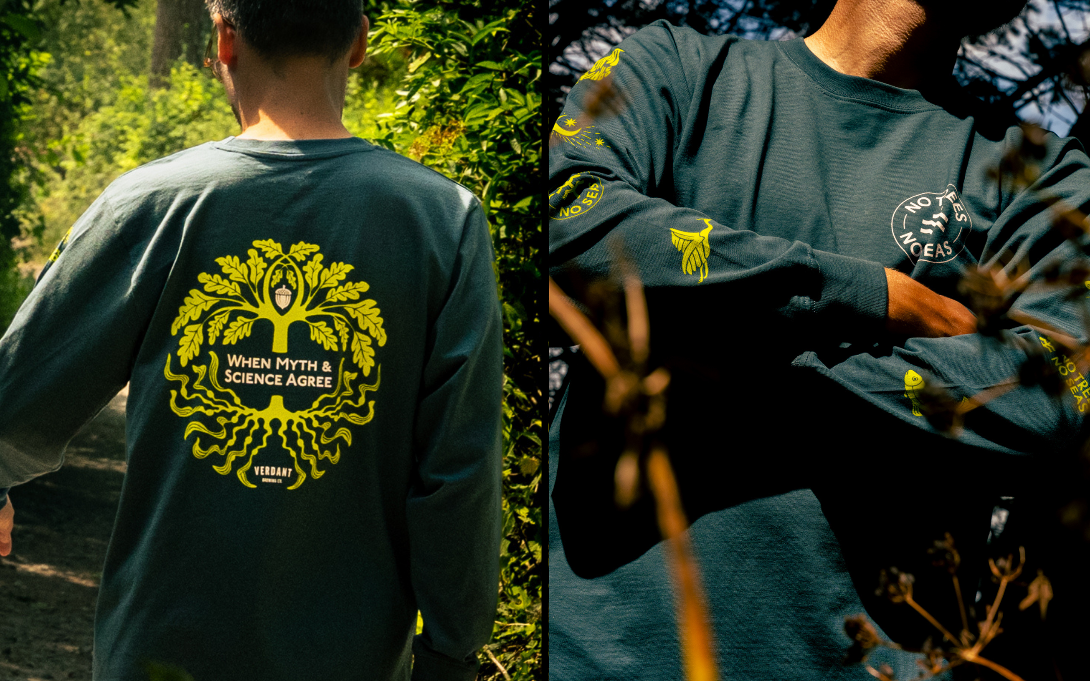 'No Trees, No Seas' Long Sleeve Tee x Plant One
