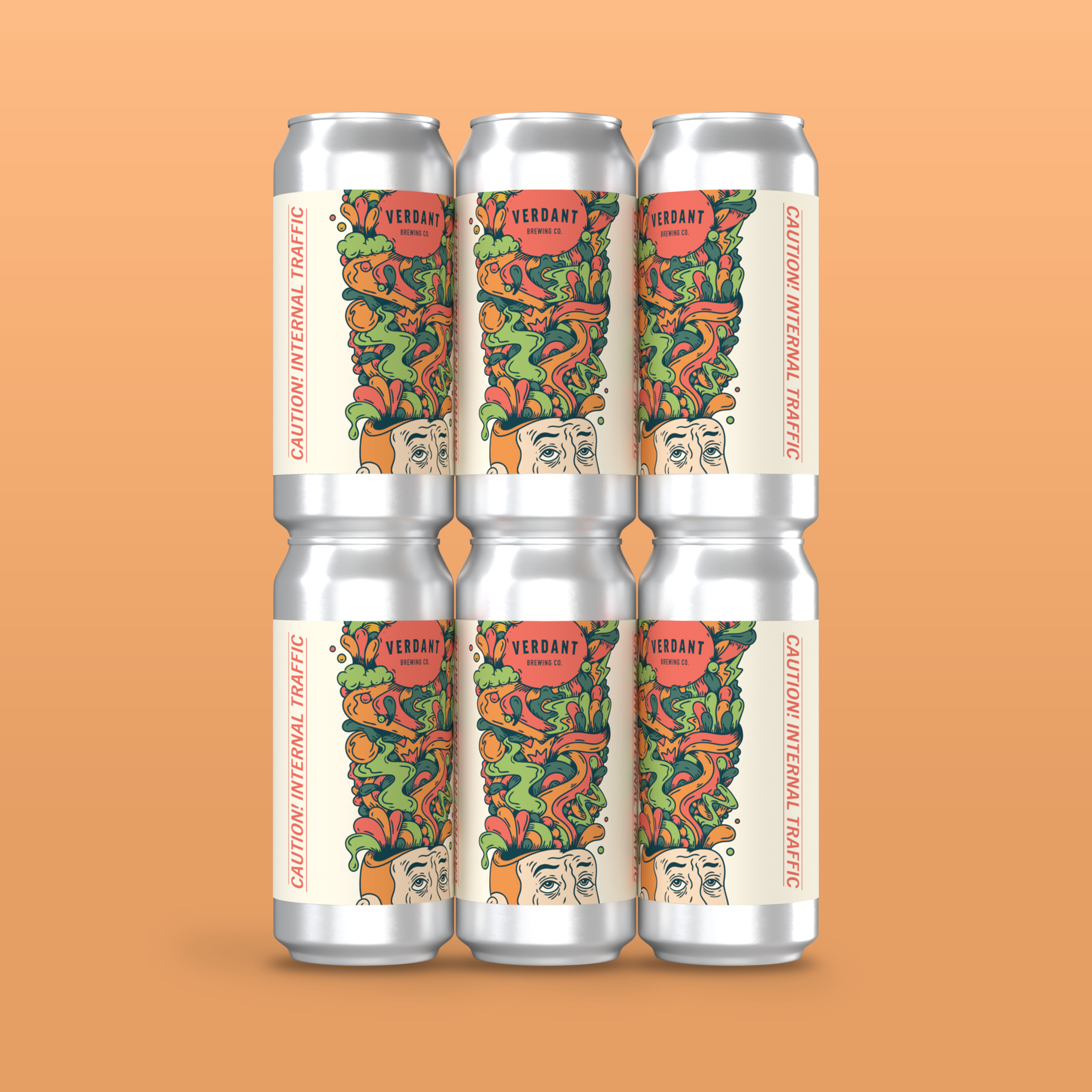 Caution: Internal Traffic | 6 pack