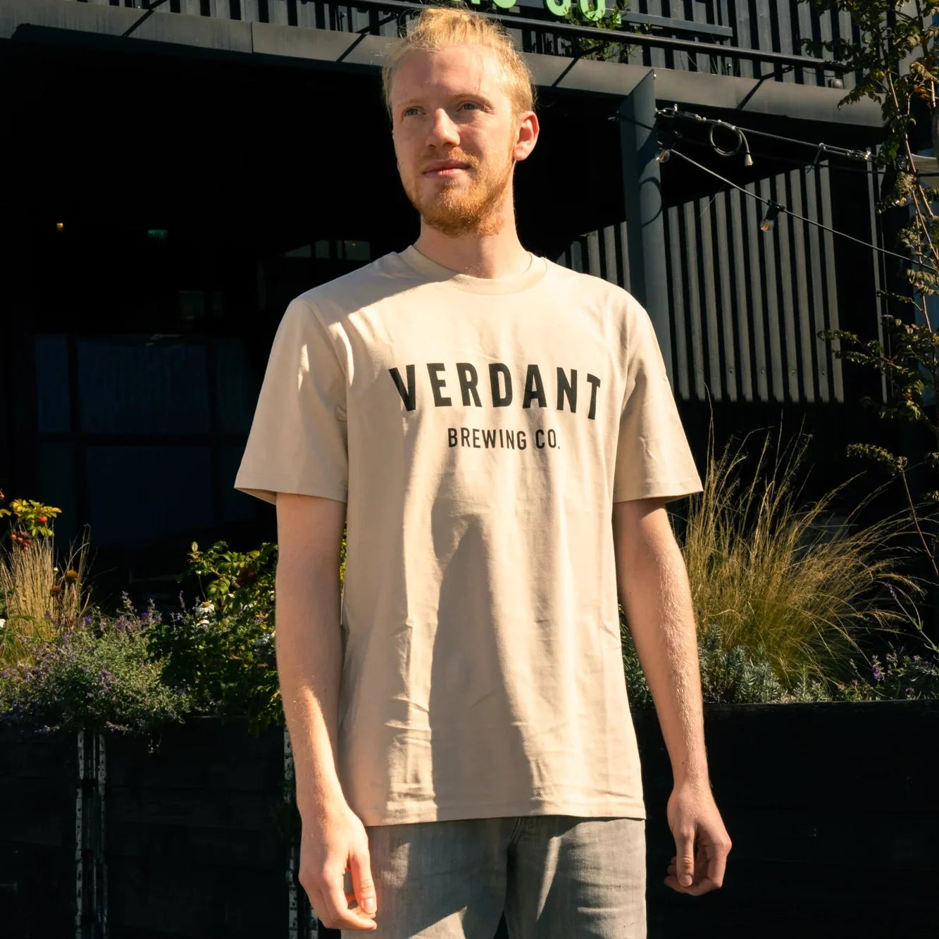 Classic Verdant Logo T-Shirt - Desert Dust
