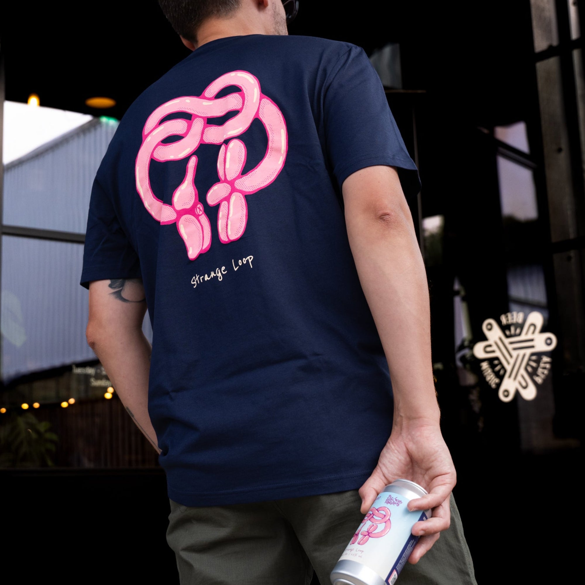 Strange Loop X Big Scary Monster Navy Tee
