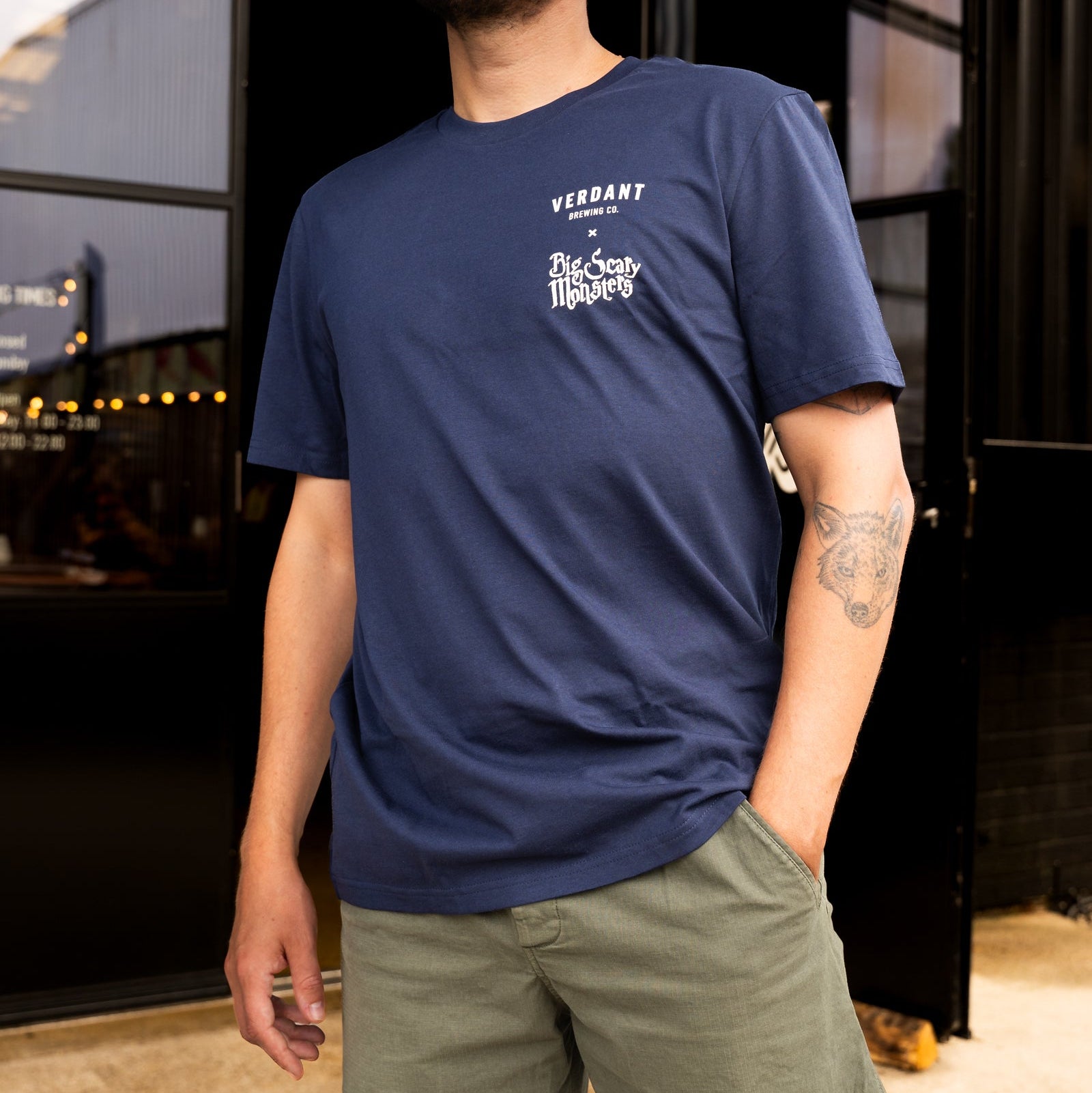 Strange Loop X Big Scary Monster Navy Tee