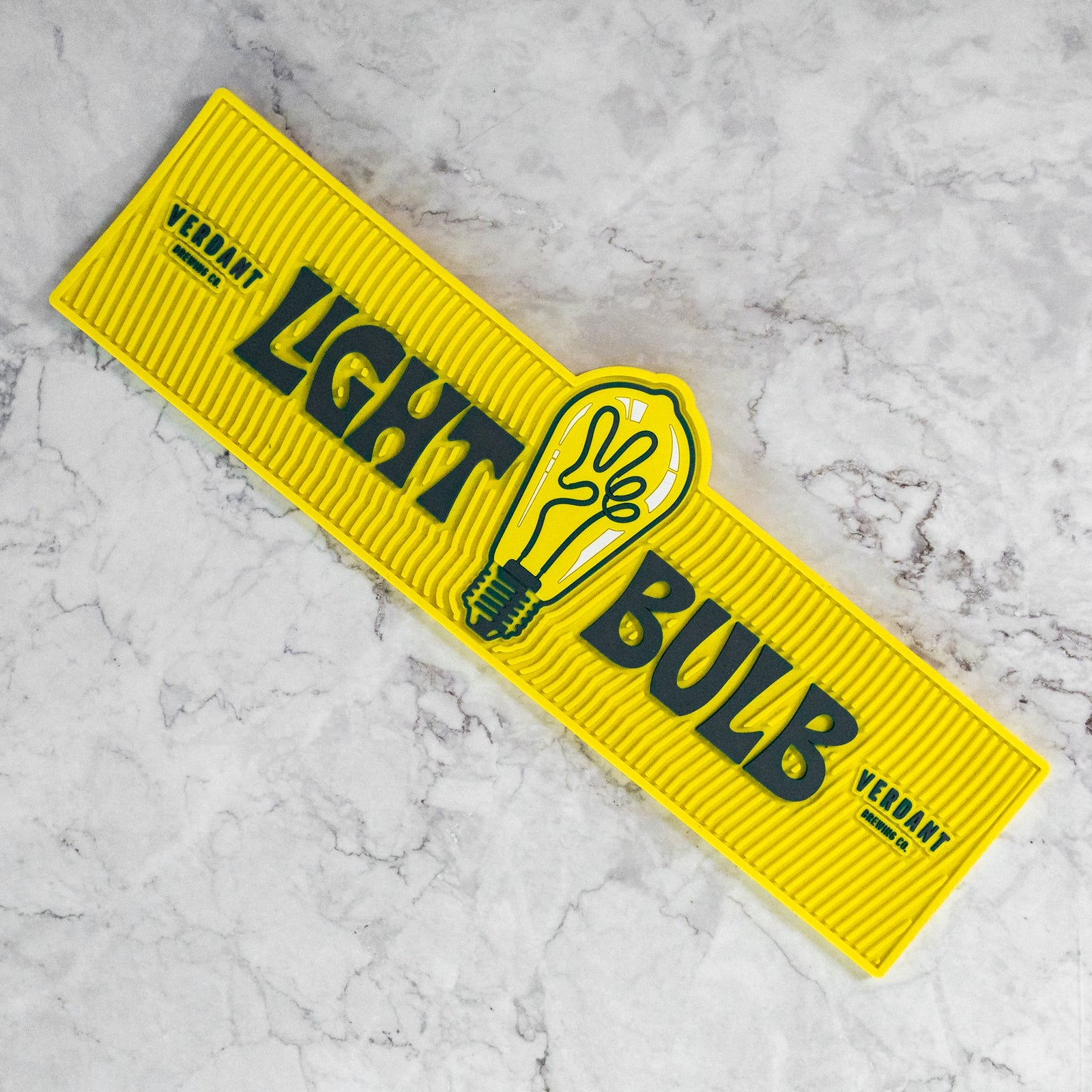 Yellow 'Lightbulb' Rubber Bar Runner