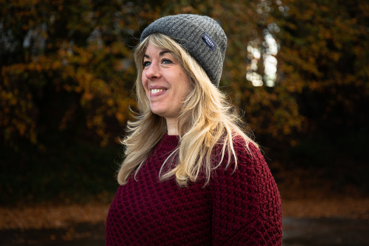 Fisherman Rib Beanie - 100% British Wool