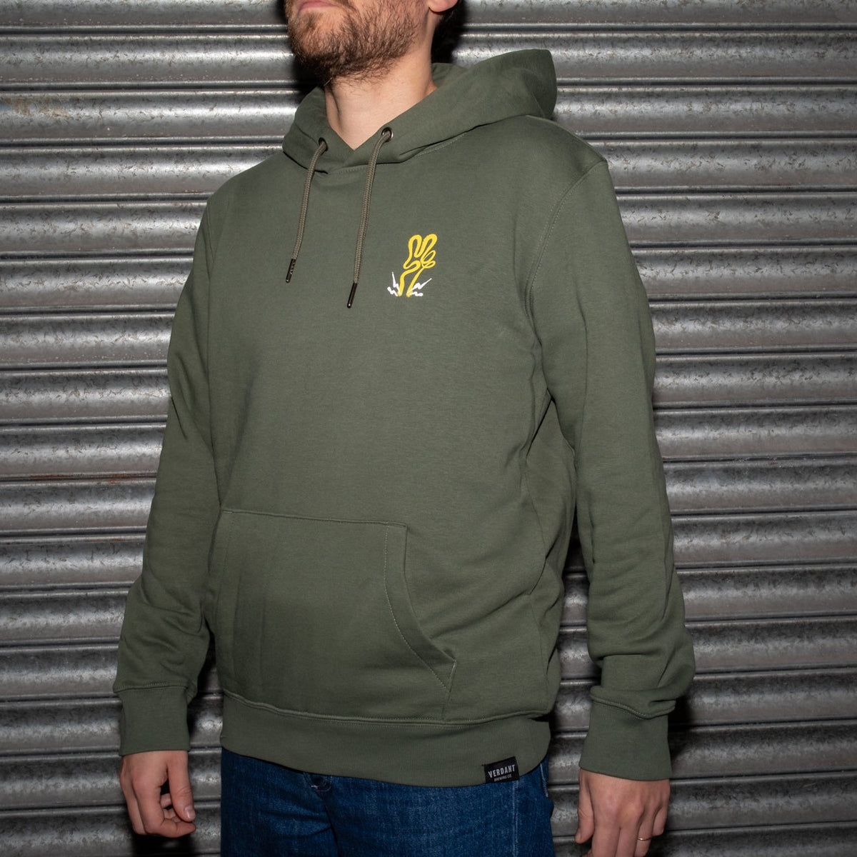 Khaki 'Create Dangerously' Hoodie