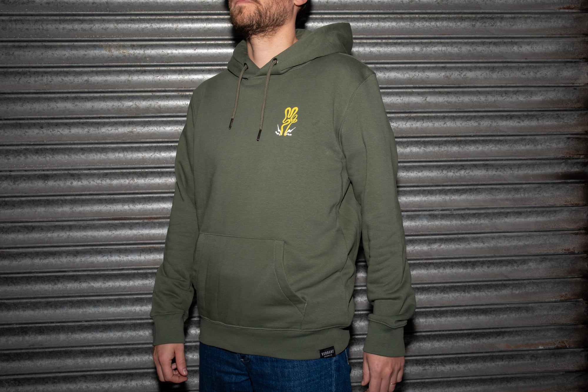 Khaki 'Create Dangerously' Hoodie