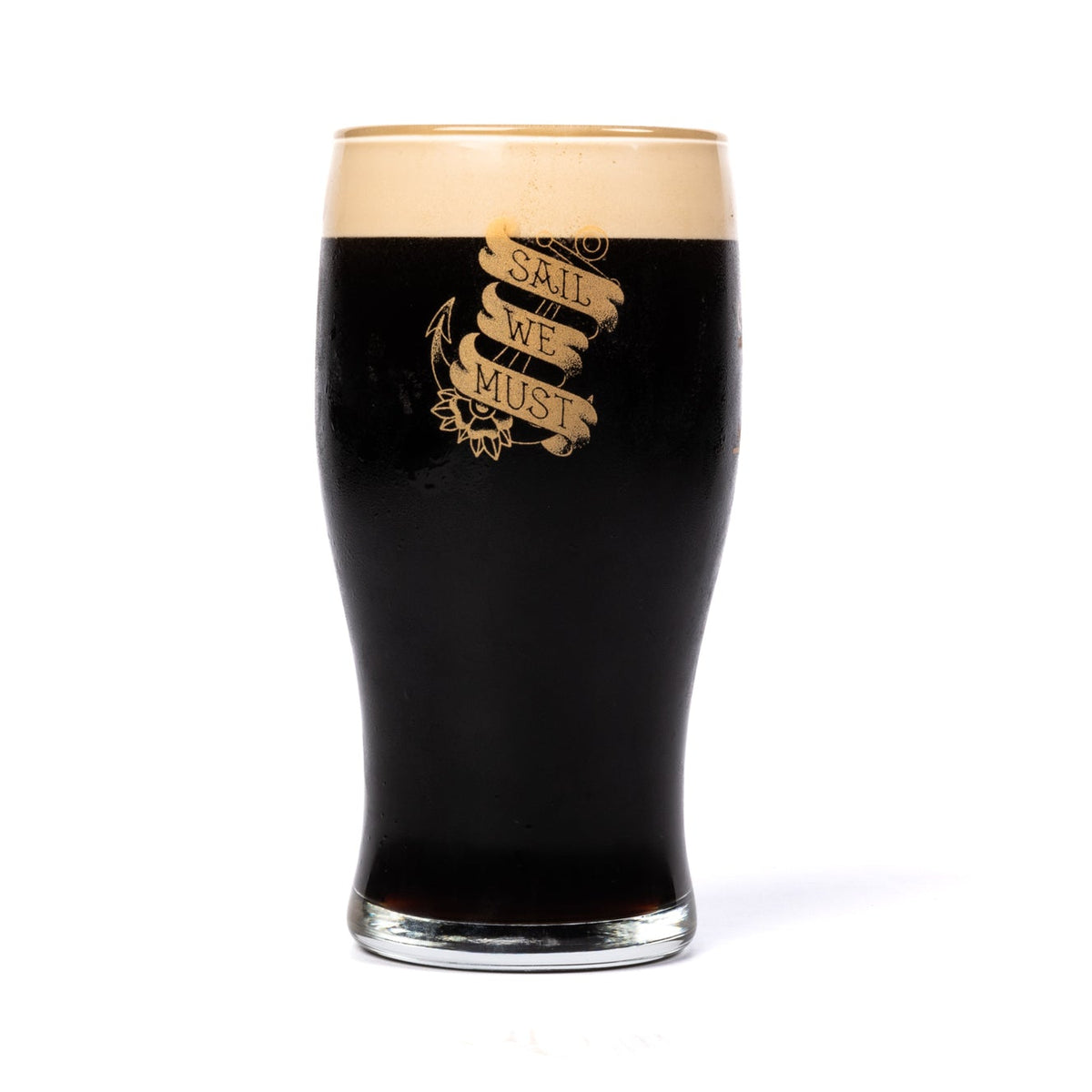 Sail We Must Pint Glass